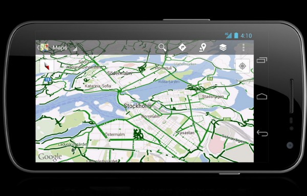 Google Maps com Rotas para Ciclistas