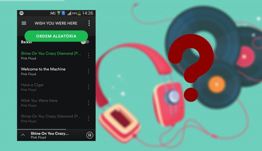 Cadê as músicas do Spotify?